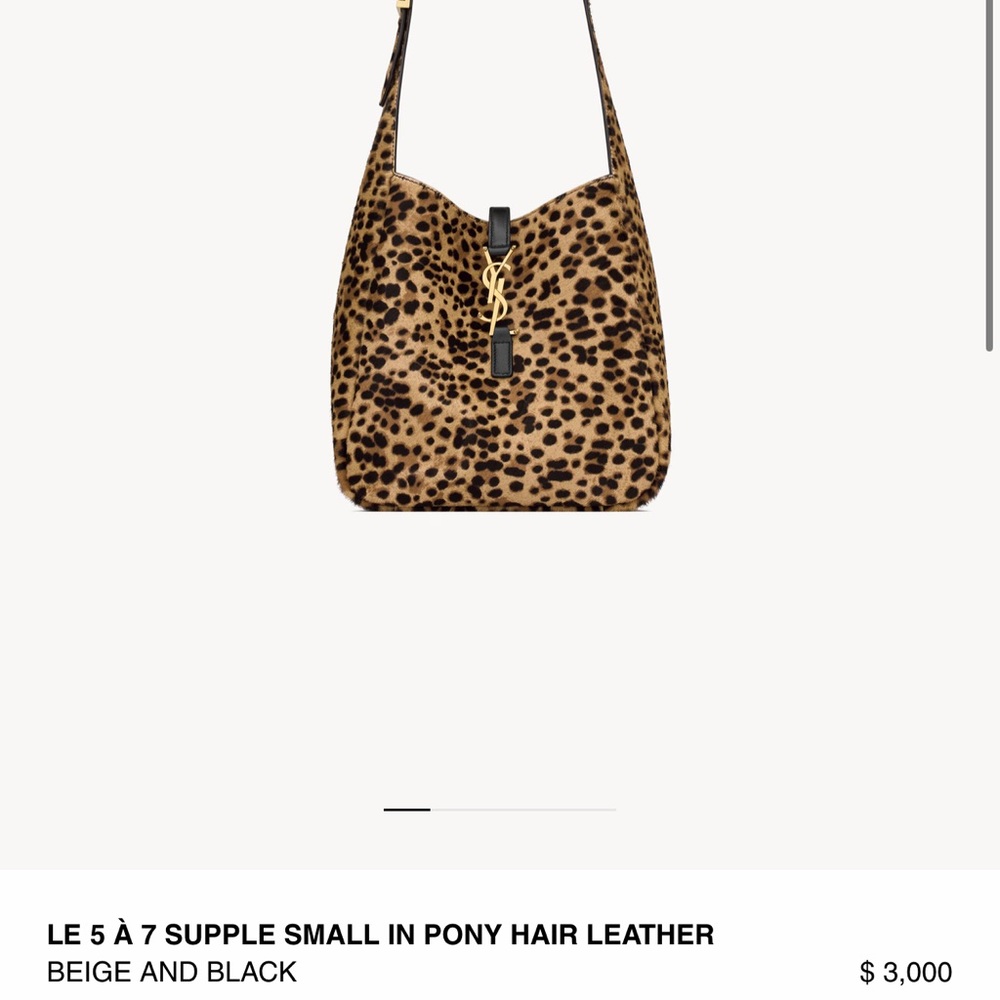YSL supple small in pony hair